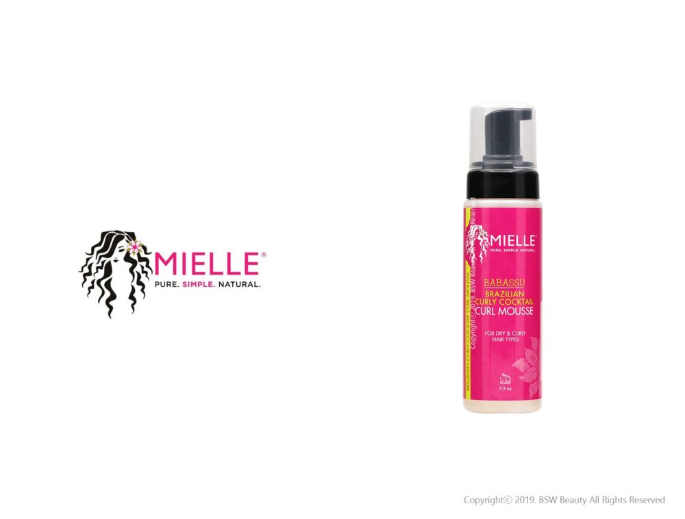 MIELLE ORGANICS BABASSU BRAZILIAN CURLY COCKTAIL CURL MOUSSE 7.5oz
