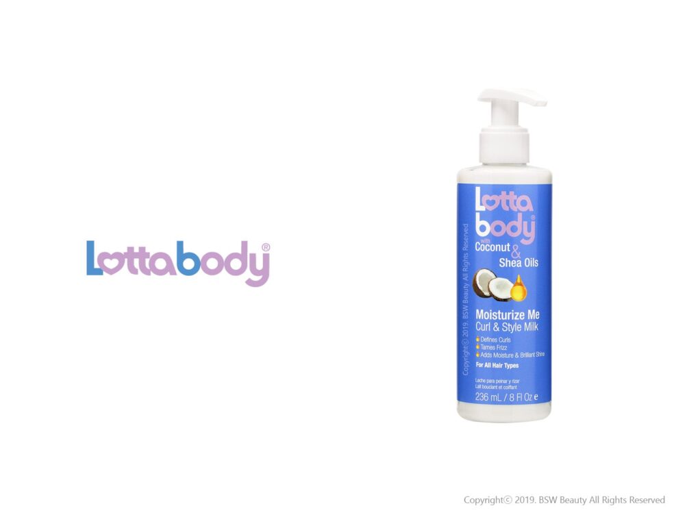 LOTTABODY COCONUT & SHEA OILS MOISTURIZE ME CURL & STYLE MILK 8oz