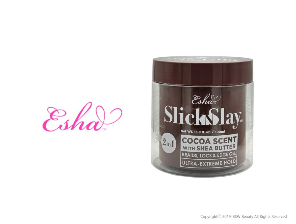 ESHA SLICK N SLAY 2 IN 1 BRAID & GEL ULTRA-EXTREME HOLD 16.9oz - COCOA